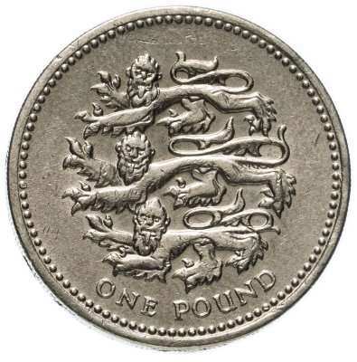 купить Великобритания 1 фунт (pound) 2002 Три льва