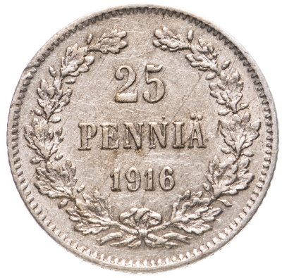 купить 25 пенни (pennia) 1916 S для Финляндии