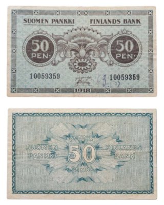 купить Финляндия 50 пенни 1918 год