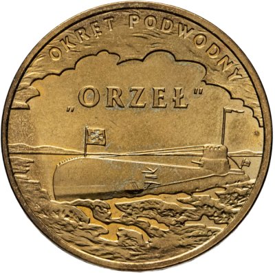 купить Польша 2 злотых 2012 "Подлодка Орел (Orzel)"