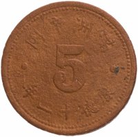 купить Китай (Маньчжоу-го, Японская оккупация) 5 фынь (фэнь, fen) 1945