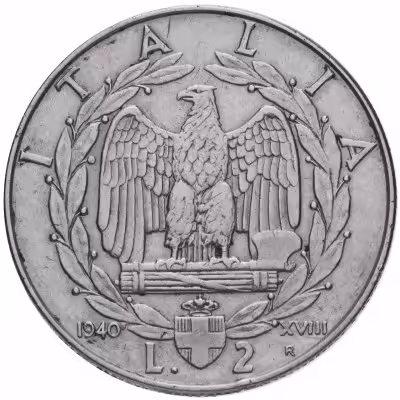 купить Италия 2 лиры 1940-1941