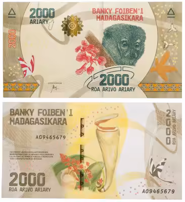 купить Мадагаскар 2000 ариари 2017 (Pick 101)