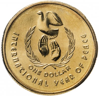 купить Австралия 1 доллар (dollar) 1986 "Международный год мира"