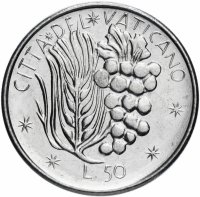 купить Ватикан 50 лир (lire) 1977