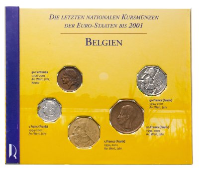 купить Бельгия набор монет 1967-1997 года в CD-коробке