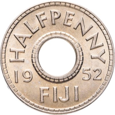 купить Фиджи 1/2 пенни (penny) 1952