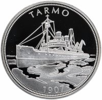 купить Палау 5 доллар 2009 "Ледокол Тармо" с сертификатом