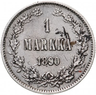 купить 1 марка 1890 L, монета для Финляндии