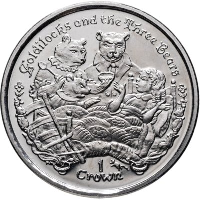 купить Остров Мэн 1 крона (crown) 2006 "Златовласка и три медведя"