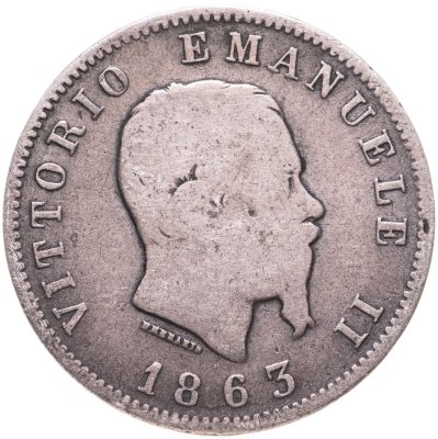купить Италия 1 лира (lira) 1863 М