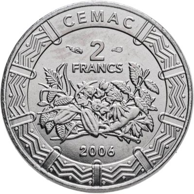 купить Центральная Африка (BEAC) 2 франка (francs) 2006