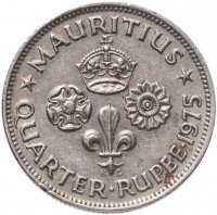 купить Маврикий Британский 1/4 рупии (rupee) 1975 Елизавета II