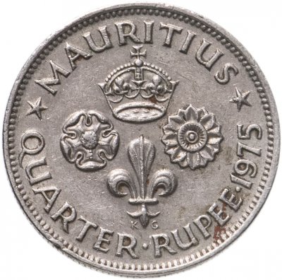 купить Маврикий Британский 1/4 рупии (rupee) 1975 Елизавета II