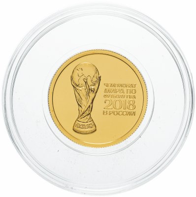 купить 50 рублей 2018 СПМД UNC "Чемпионат мира по футболу FIFA 2018 - кубок" (Фифа)