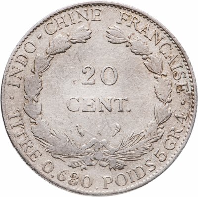 купить Французский Индокитай 20 сантимов (centimes) 1922