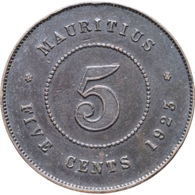 купить Маврикий 5 центов (cents) 1923
