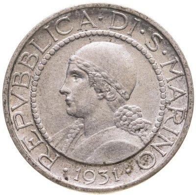 купить Сан-Марино 5 лир (lire) 1931