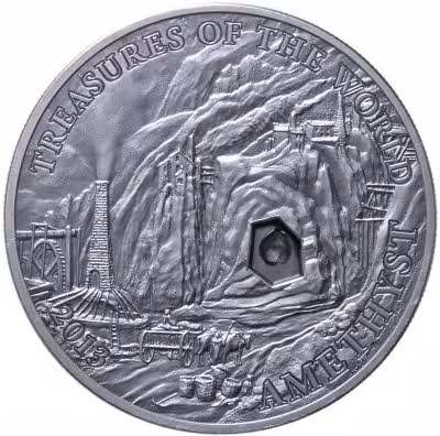 купить Палау 5 долларов 2013 "Сокровища мира - Аметист" в футляре