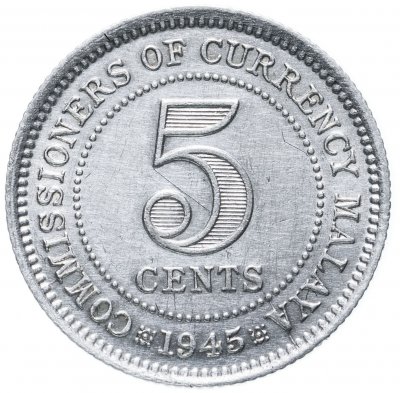 купить Малайя 5 центов (cents) 1945