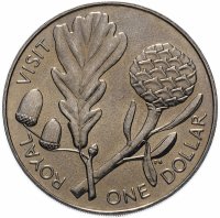 Купить Новая Зеландия 1 доллар (dollar) 1981 Королевский визит