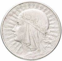 Купить Польша 10 злотых (zlotych) 1932 без обозначения монетного двора - Лондон