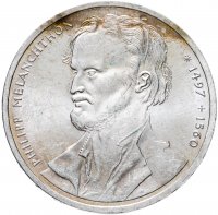 Купить Германия 10 марок 1997 "500 лет со дня рождения Филиппа Меланхтона" (J)