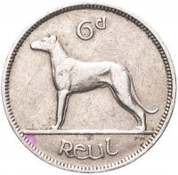 Купить Ирландия 6 пенсов (pence) 1953