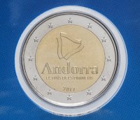 купить Андорра 2 евро 2017 "Страна в Пиренеях", в блистере