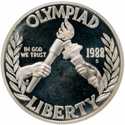 купить США 1 доллар 1998 "Участие США в Олимпиаде 1988 года в Сеуле"