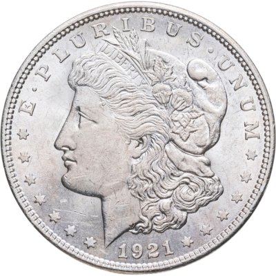 купить США 1 доллар (dollar) 1921 "Доллар Моргана" (Morgan Dollar) без обозначения монетного двора