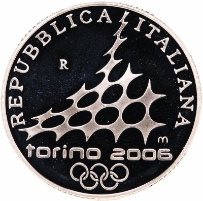 купить Италия 10 евро (euro) 2005 "XX зимние Олимпийские игры, Турин 2006 - Хоккей"
