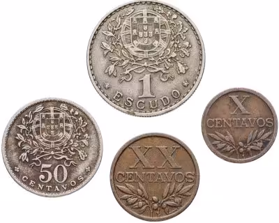 купить Португалия набор монет 1927-1969 (4 штуки)