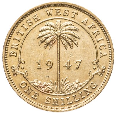 купить Британская Западная Африка 1 шиллинг (shilling) 1947