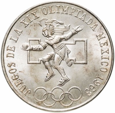 купить Мексика 25 песо (pesos) 1968 Летние Олимпийские игры 1968, Мехико