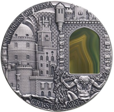 купить Остров Ниуэ 2 доллара 2014 "Искусство кристаллов - замок Пена", в футляре