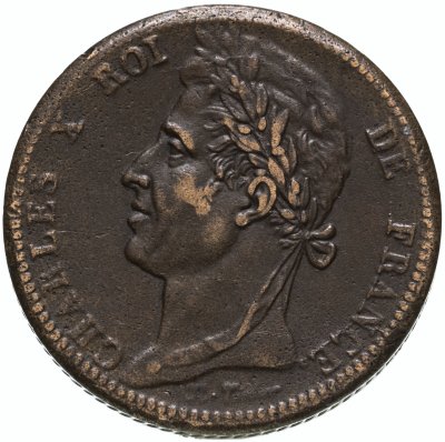 купить Французские колонии 10 сантимов (centimes) 1828 (Вест-Индия, Мартиника, Гваделупа)