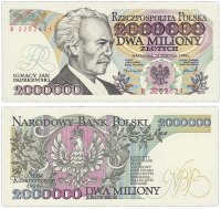 купить Польша 2000000 злотых 1992 Серия В (Pick 158b)