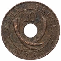 Купить Британская Восточная Африка 10 центов (cents) 1941