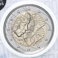 Купить Франция 2 евро 2020 "Медицинские исследования", коинкарта, надпись "Union"