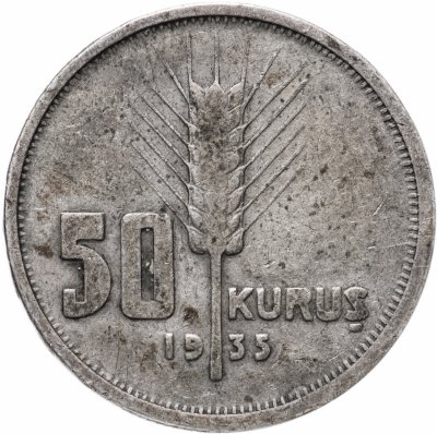 купить Турция 50 курушей (kurus) 1935