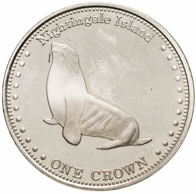 купить Тристан-да-Кунья 1 крона (crown) 2011 субтропический морской котик
