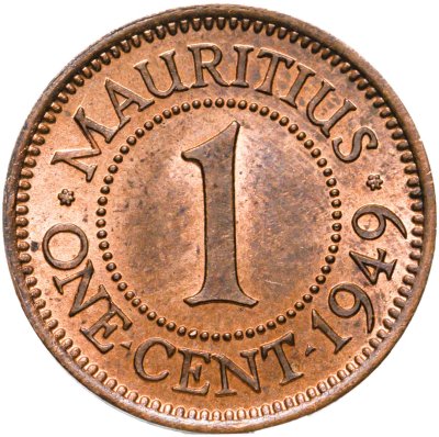 купить Маврикий 1 цент (cent) 1949