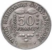 купить Западная Африка (BCEAO) 50 франков (francs) 1972-2011, случайная дата