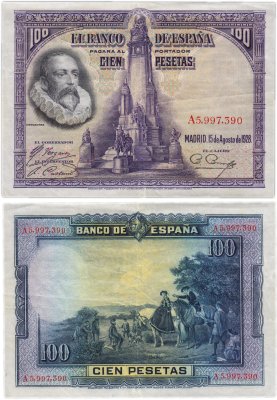 купить Испания 100 песет 1928 (Pick 76)