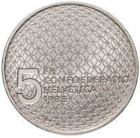 купить Швейцария 5 франков 1988