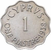 купить Кипр 1 пиастр (piastre) 1938