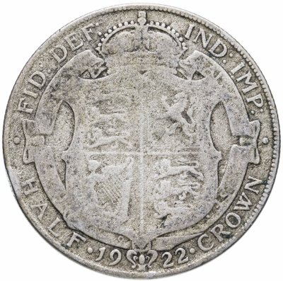 купить Великобритания 1/2 кроны (crown) 1922