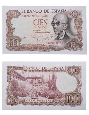 купить Испания 100 песет 1970 (Pick 152a)