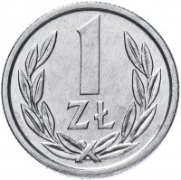 Купить Польша 1 злотый (zloty) 1989